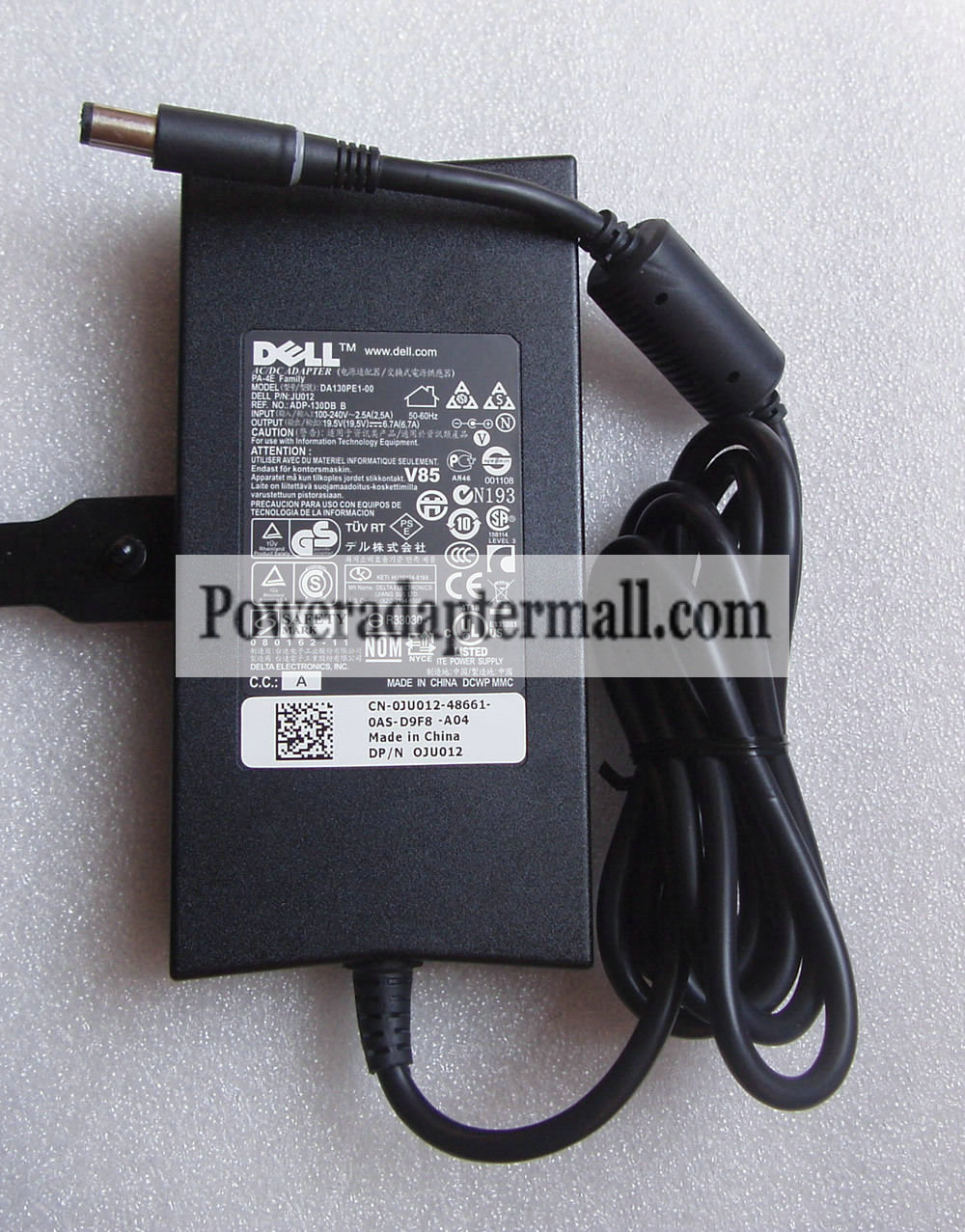 Dell Vostro 3700 3750 2510 19.5V 6.7A laptop AC Adapter